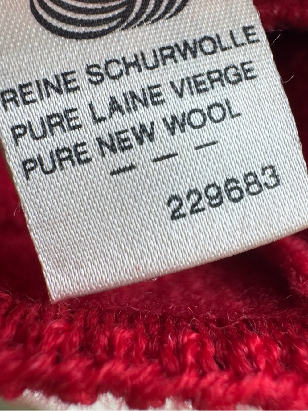 Geiger Tyrol Austria Boiled Wool Cardigan Knit Sweater Jacket Red Sz 42- Large - Picture 8 of 10